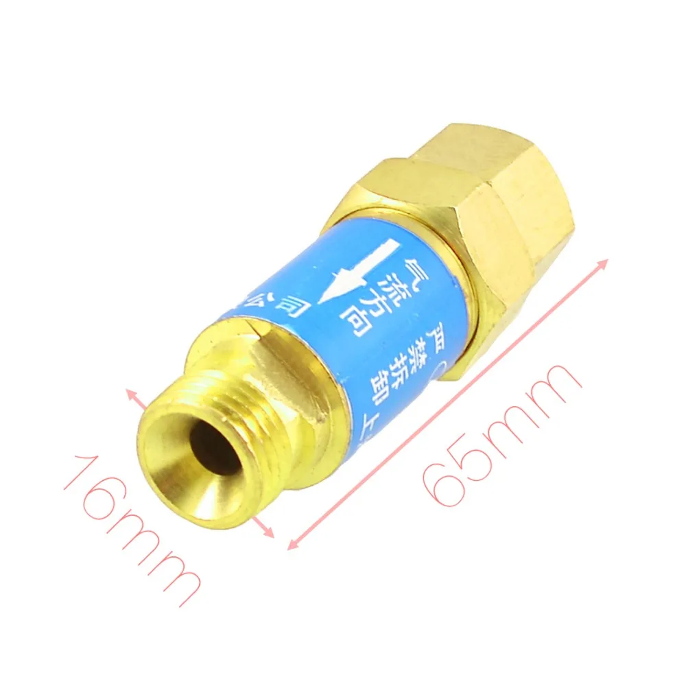 

M/F 16/16mm Threaded Dry Flashback Arrestor Valve Adapter Regulator Fitting Discount 50 Ball