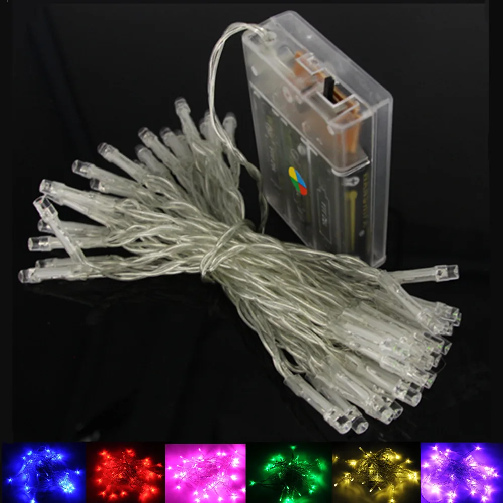 

2m Star light string LED battery box Lantern string usb battery light copper wire battery string waterproof decorative luz light