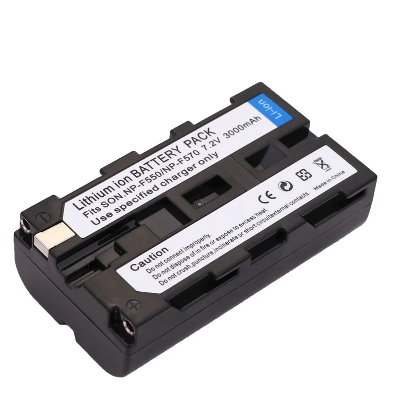3x NP-F550 Батарейки+ NP-F530 NP F550 F570 F750 F570 ЖК-дисплей USB Зарядное устройство для sony NP-F570 CCD-SC55 CCD-TRV81 DCR-TRV210 MVC-FD81 - Цвет: 1battery