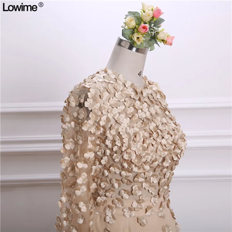 2018 Hot Sale Chiffon Short Cocktail Dresses Party Dresses Appliqued Plearls Long Sleeves Zupper Back Gowns (4)