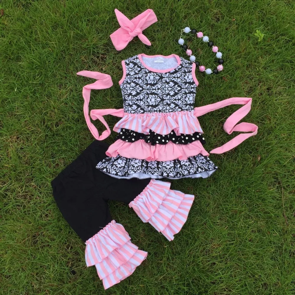 Buy Full stock cute girls suit kids boutique remake