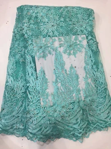 New Designs African French Lace Fabric SZH112-4 High Quality Nigeria Net 2019 With Stones for lady dress.5yds/pcs | Дом и сад