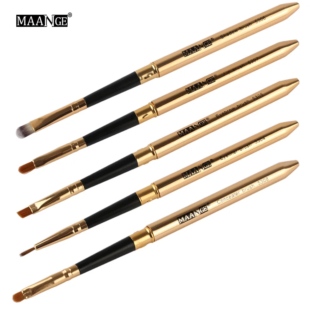 

Eye Makeup Brush Eyeshadow Eyeliner Eyebrow Lip Concealer Adjustable Cosmetic Brush With Protect Cap