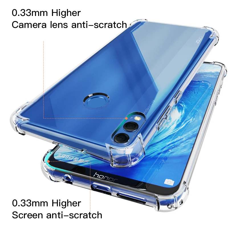 Bapick 360 Мягкий ТПУ полный чехол Защитный для huawei Honor 8x 7x 8a 7a 10 20 Lite Pro 10I 20I чехол| |