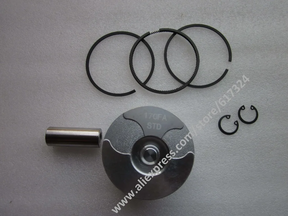 

The gasoline air cooled 170FA,the piston group, part number: