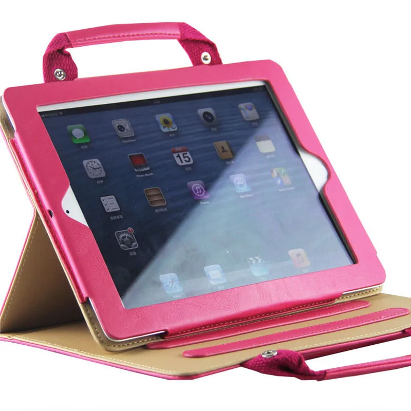 

+Free Film+Stylus Portfolio Bag Cover for Apple iPad Mini4 Handbag PUTablet Briefcase Multifunction Stand Para House Coque Case