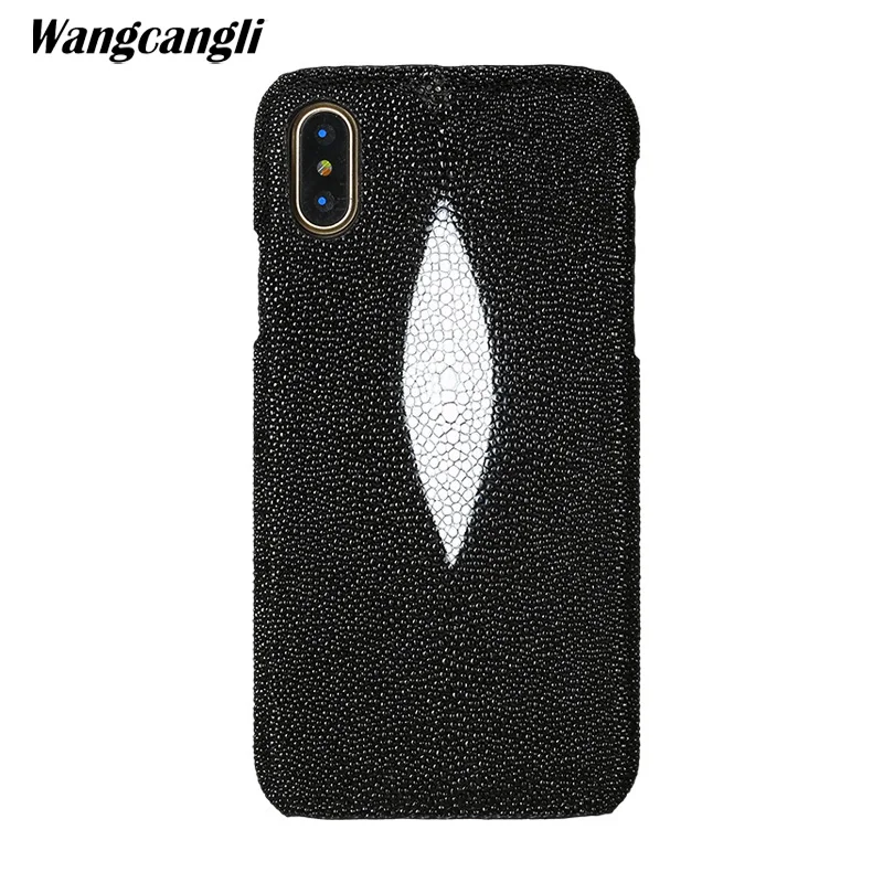 

Brand genuine snake skin phone case For Xiaomi MI 8 phone back cover protective case leather phone case For Xiaomi pocophone f1