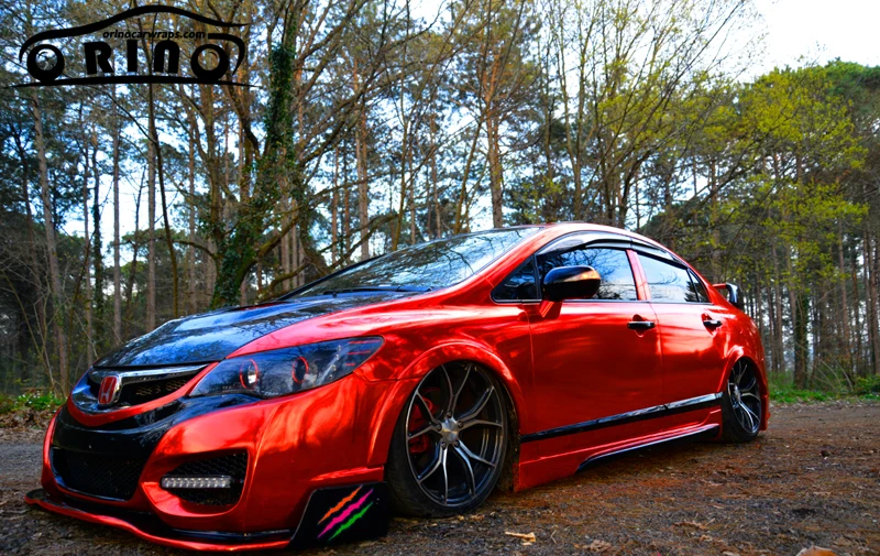Red Chrome Vinyl Film Sticker-11