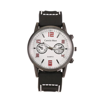 

Mens Sports Watches Relogio Masculino Hot Sale Men Silicone Strap Quartz Watch Men Shockproof Wristwatch Zegarki Meskie