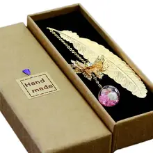 1 шт. Ретро Винтажная закладка дизайн пера/бабочки креативные металлические закладки рекламные подарочные канцелярские обертка для книги Mark r20