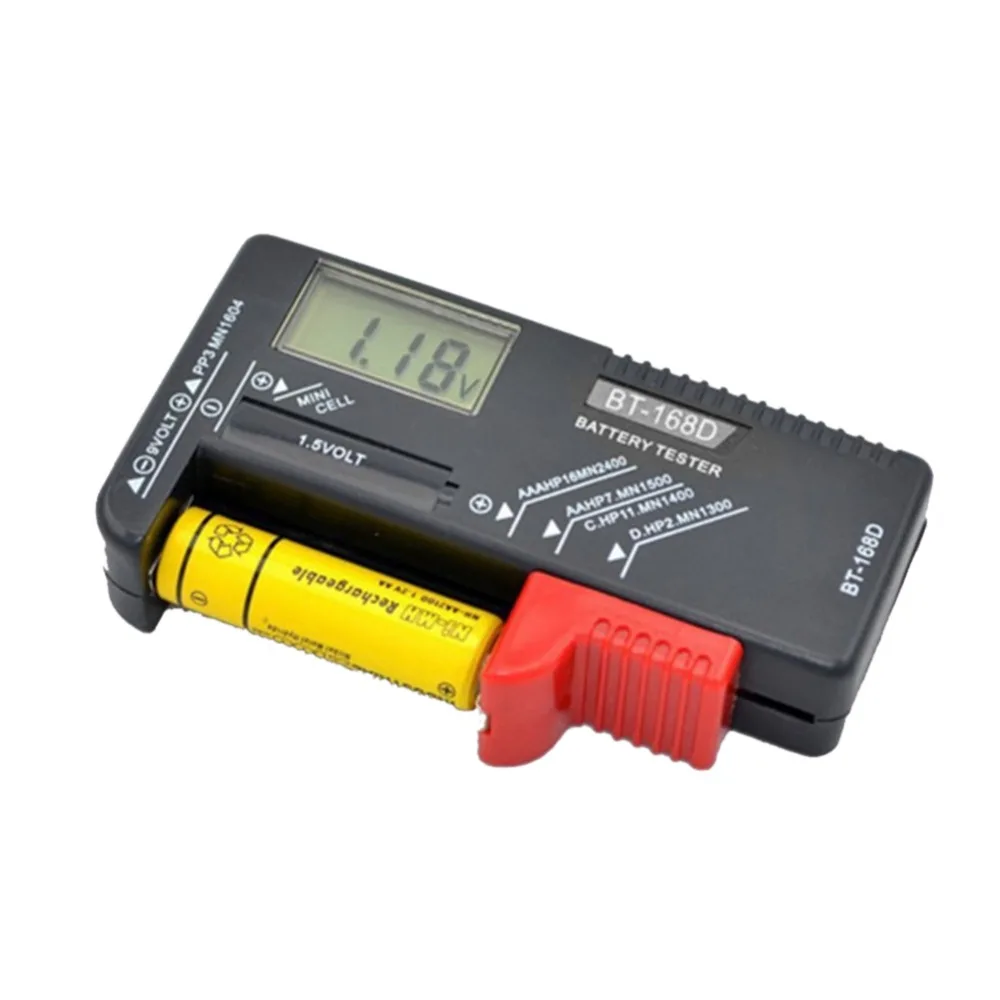 BT168D Smart Digital Battery Testers LCD Display Electronic Battery