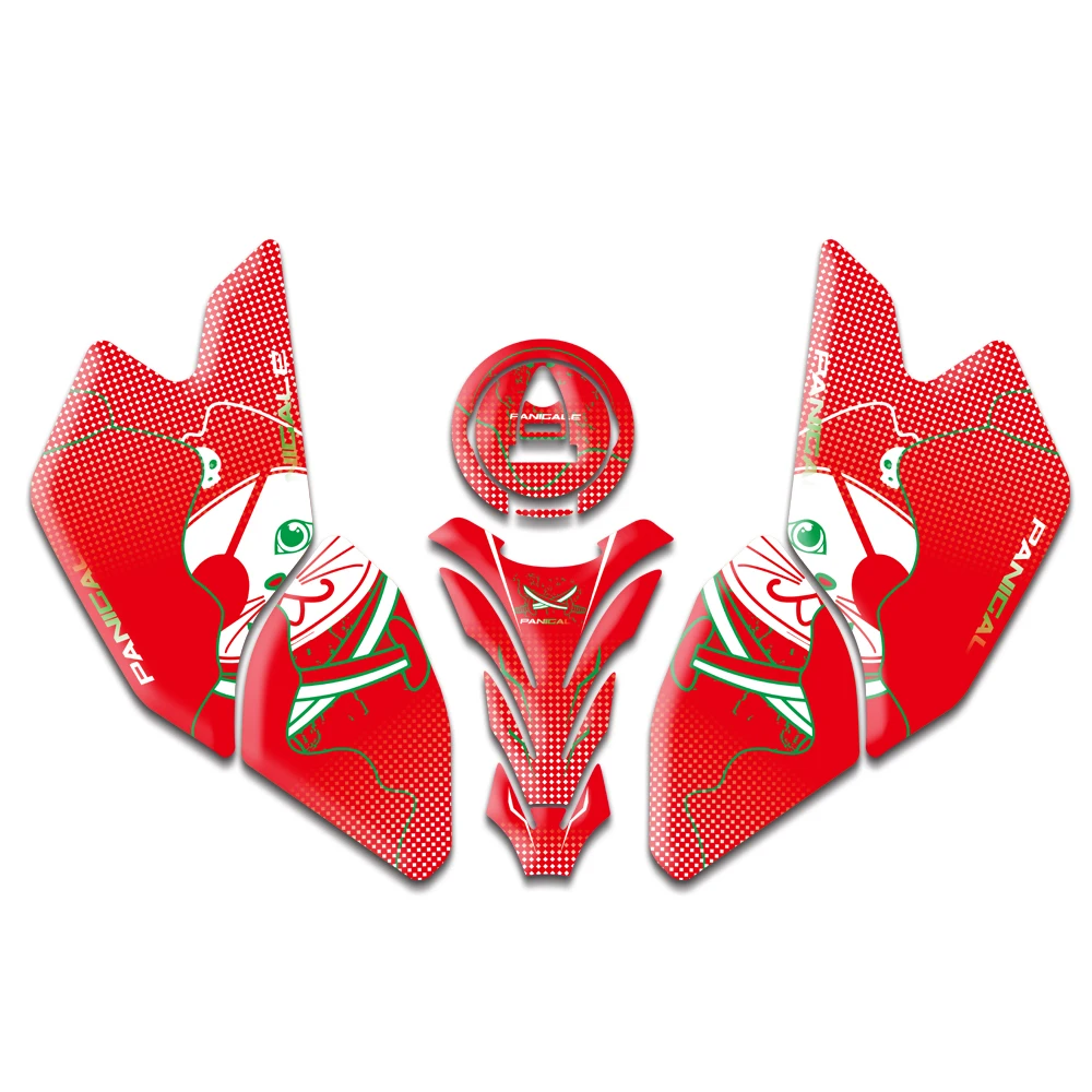 KODASKIN 3D печать Газа крышка бак тяги Pad Колено топлива Боковая ручка для PANIGALE V4