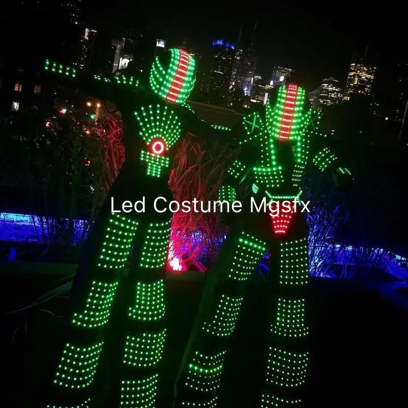 Костюм робота из светодиодов/светодиодный робот костюм для ходунков|led robot costume|led