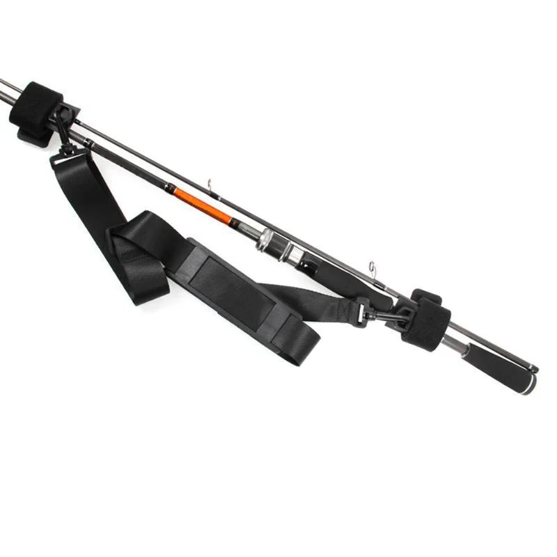 New Adjustable Fishing Rods Carry Strap Fishing Tackle Shoulder Belt