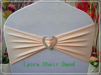 

1/2---With Heart Shape Buckle--Spandex/Lycra/Expand Bands/Chair cover sash For Wedding Party Banquet Decorations