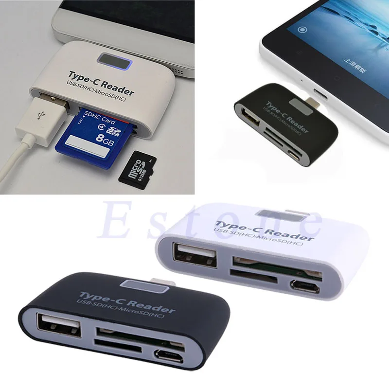 Aneng 3 в 1 USB OTG картридер Универсальный USB OTG TF/SD Card Reader Micro USB OTG адаптер для мышь/клавиатура/Планшеты/телефон