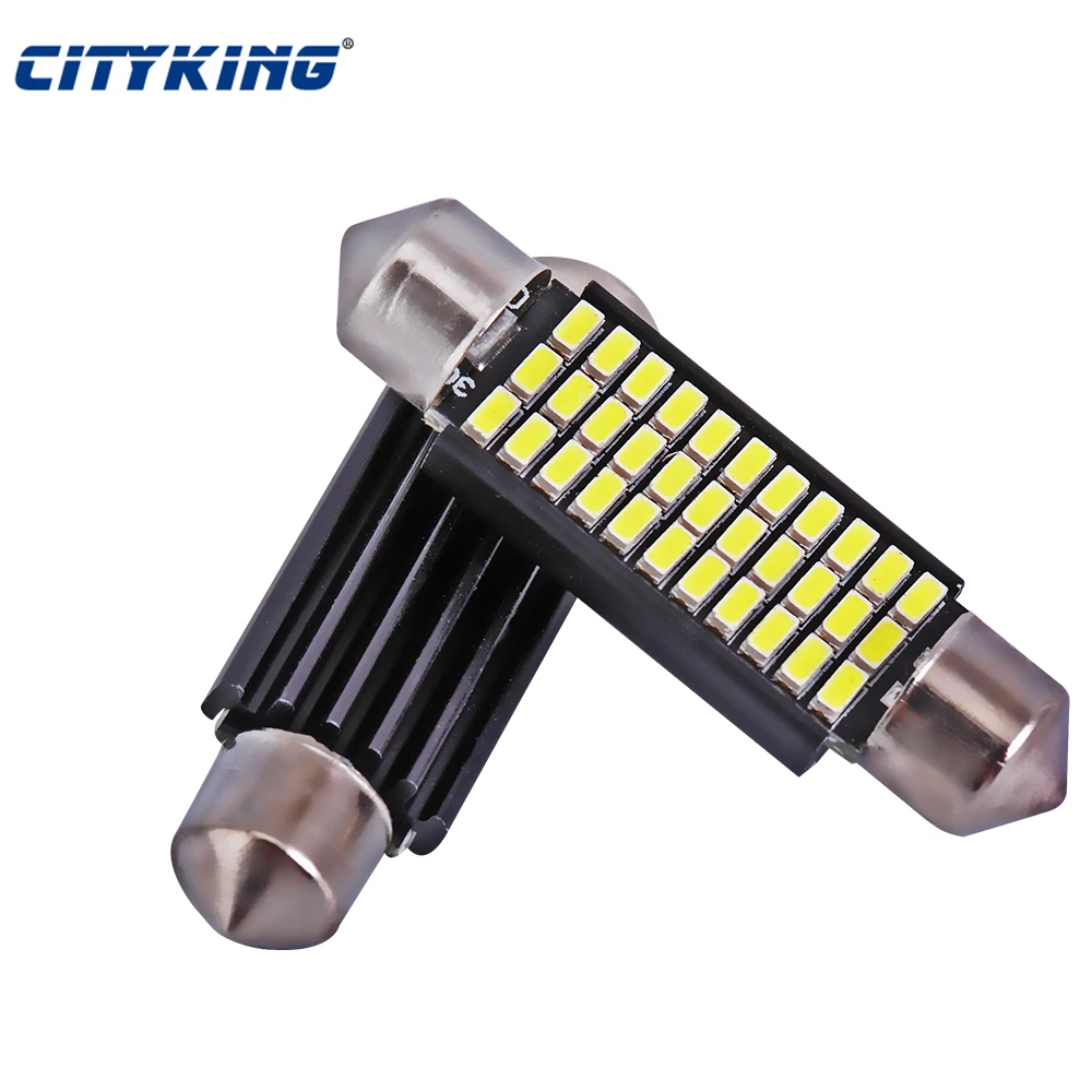 100 X led festoon 41mmNo error LED 3014 33smd Festoon 42mm LED Car Dome Reading Light Auto Bulb car led source