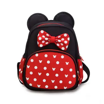 

New Fashion Cartoon Kindergarten Backpack Children Mickey School Bags Minnie Backpack For Boys Girls Schoolbags Satchel