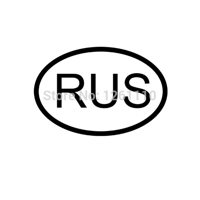 

HotMeiNi 13 Colors RUS RUSSIA COUNTRY CODE Oval JDM Vinyl Sticker lettering Car Truck Bumper Decal Motorcycle Aufkleber