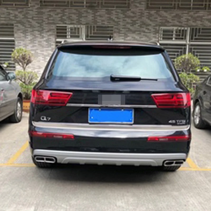 Для audi q7 4m 2016 2017 2018 глушитель выхлопной наконечник из нержавеющей стали трубка