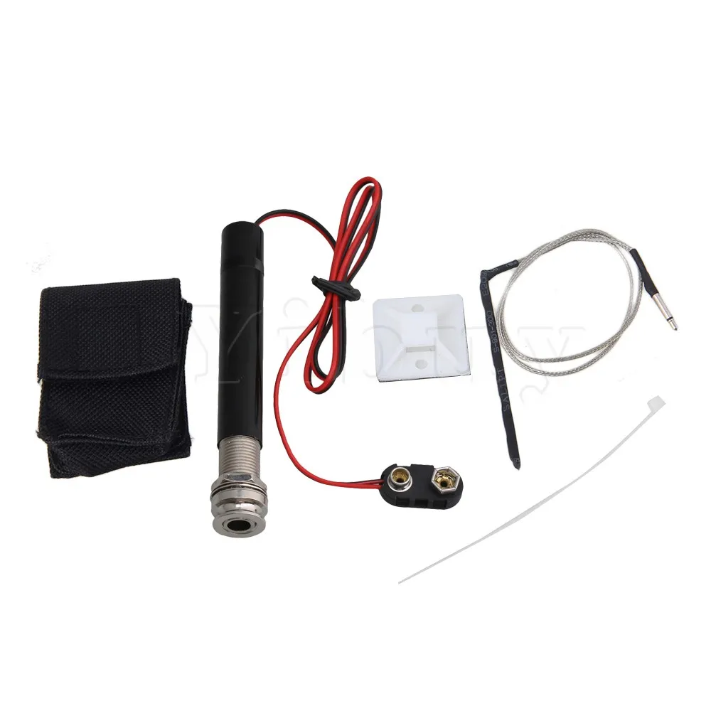 

Yibuy Active Endpin Jack Preamp Pickup Kit for Acoustic Guitar