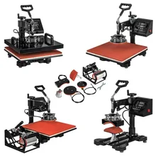 6 In1 тепла пресс машина цифровой передачи тепла сублимационная печать на футболках кружка шляпа Phonecase 38 см x