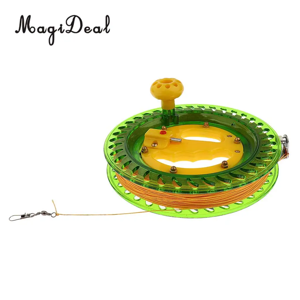 Durable Outdoor Fishing Reel Kite Line Winder Winding Reel Grip Wheel with 450 flying Line String Flying Tools for Kids Adult