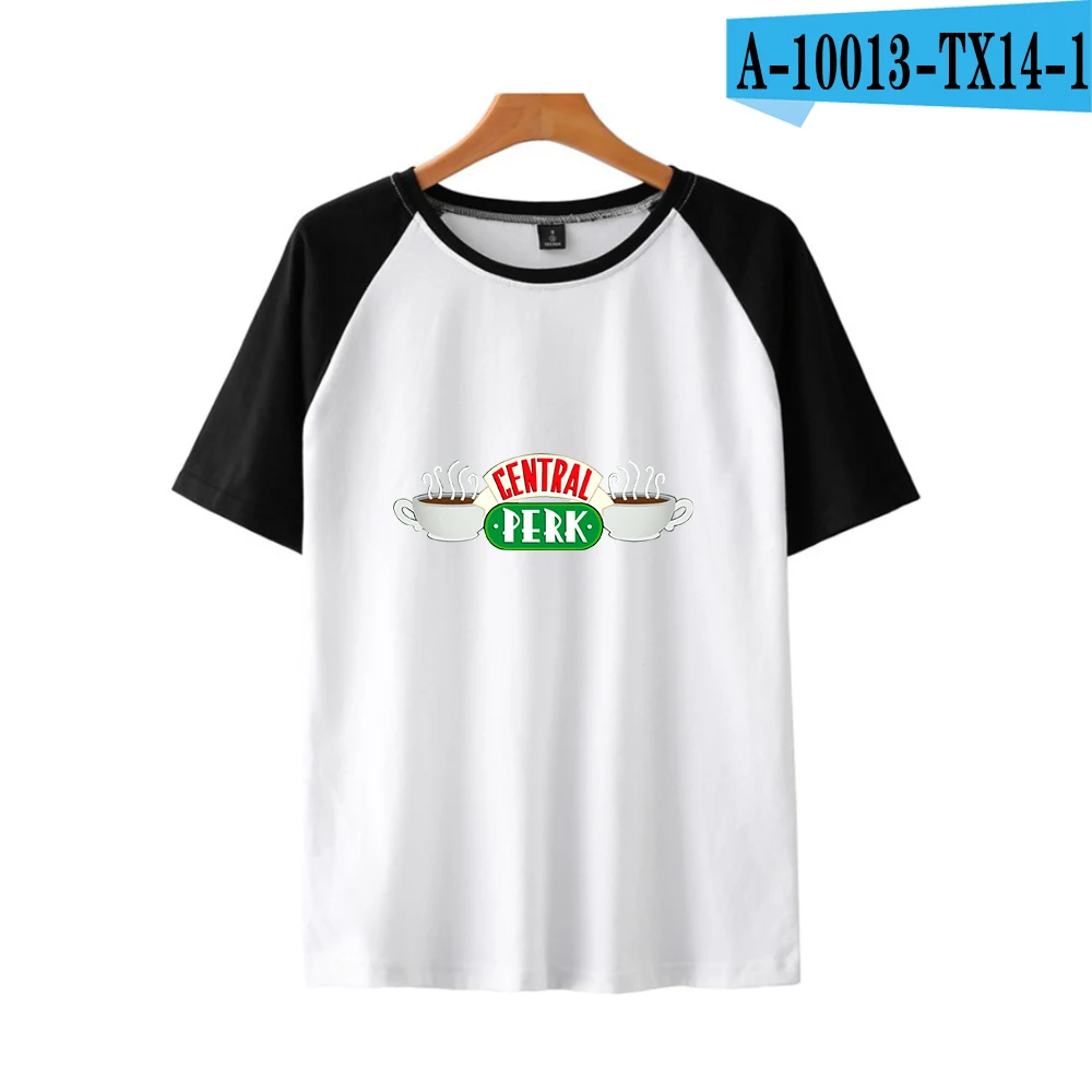 Футболка Friends Tv kawaii, женская футболка с принтом в виде букв, женская одежда, летняя модная Милая футболка для девочек - Цвет: A10013-white