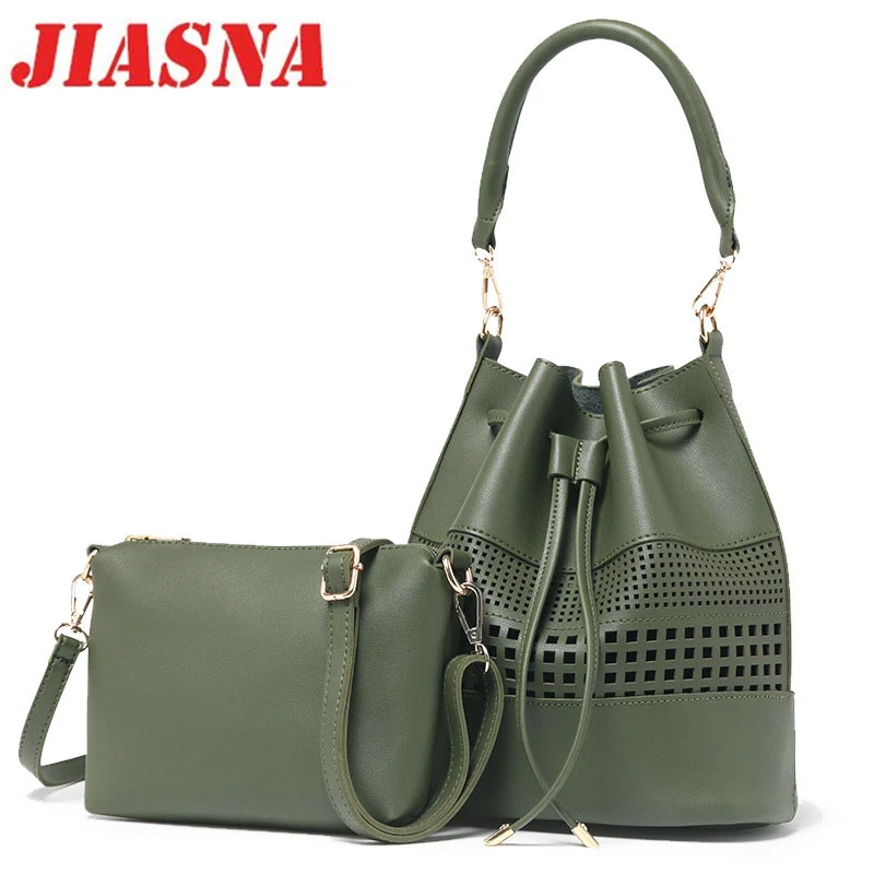 

JIASNA New Women Shoulder Bags Versatile Japan and Korean Style Soft Pu High Quality Solid Handbags Design Fashion Bag