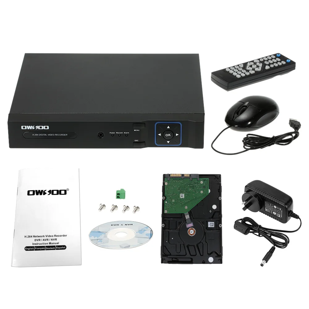 8-канальный Onvif 1080P NVR AHD DVR 5в1 охранный видео рекордер Система видеонаблюдения P2P Сетевая безопасность телефон контроль движения Обнаружение