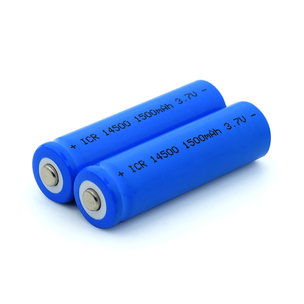 164.63руб. 29% СКИДКА|1/2/4/6/8/10x синий ICR 14500 1500mah перезаряжаемые батареи 3,7 V Вольт 14500 литий ионный аккумулятор длительный срок службы с футляром|Подзаряжаемые батареи| | - AliExpress