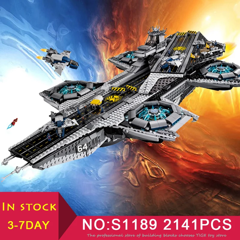 

S1189 Marvel Super Heroes The Shield Helicarrier Avengers Model Building Kits Blocks Bricks compatible with legoINGys 76042