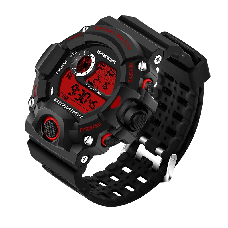 

Luxury Real Shock Analog Quartz Digital Mens Watch 2018 New Brand Sanda Fashion G Style 50m Waterproof Sports Military Watches