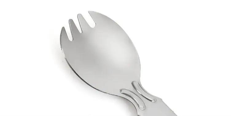 200 шт. складной нержавеющая сталь ложка Spork вилы Открытый Отдых пеший Туризм Traveller Кук SN2371