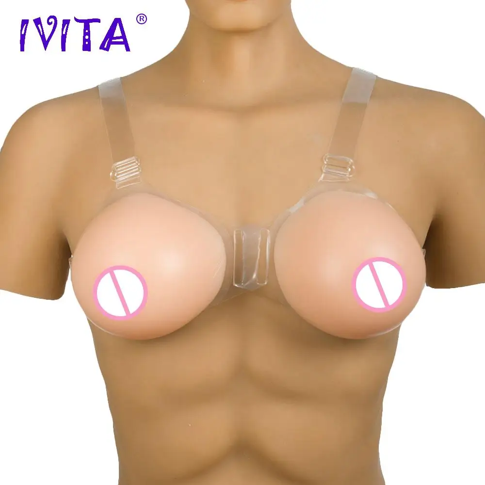 IVITA 1600 г/пара поддельные груди силиконовые формы накладные Кроссдрессинг