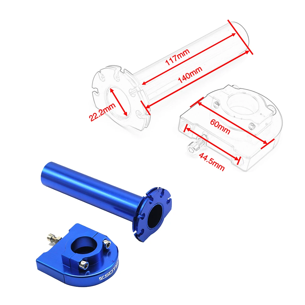 ZSDTRP Универсальный 7/" 22 мм CNC руль быстрого действия дроссельной заслонки поворотные ручки с кабелем Набор для питбайк мотоцикл