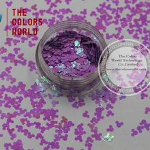 TCI05 перламутровые детали светло-фиолетовые цвета в форме Микки Мауса блеск 4,0 мм размер блеск для ногтей Гель-лак художественный макияж