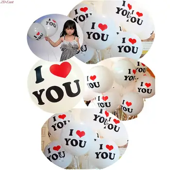 

"I Love You "30cm Latex Round Inflatable Balloon for baby Birthday Party Celebration Inflatable toys for children games baloon