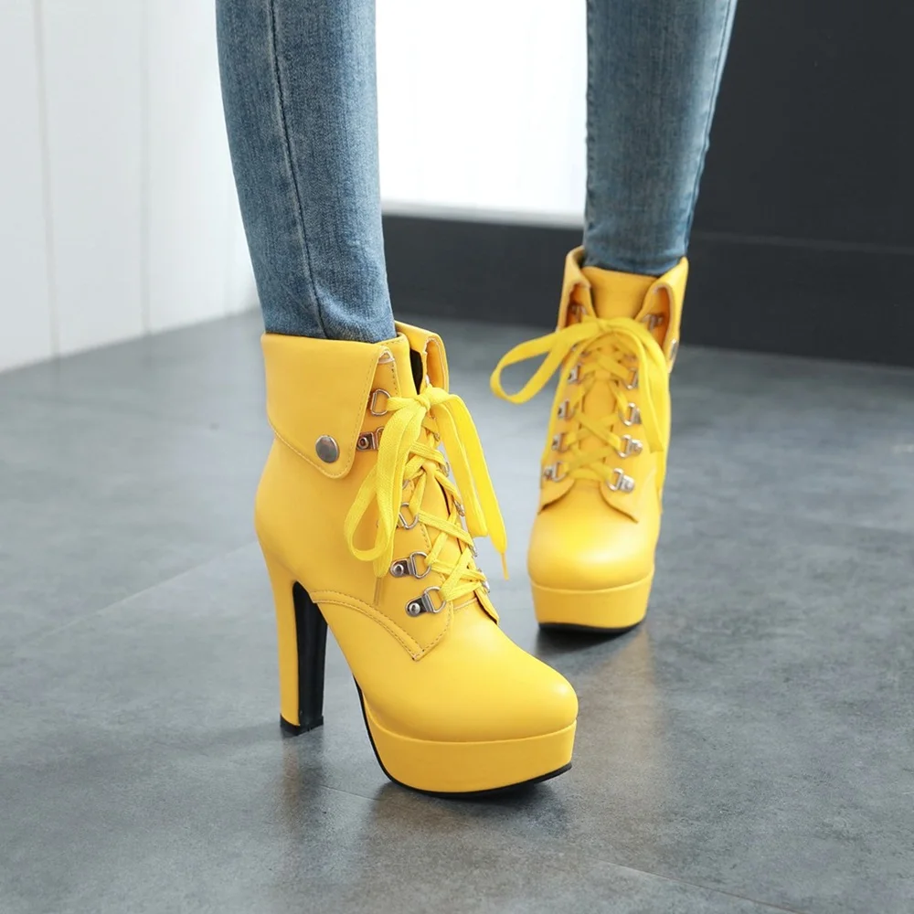ASUMER/Новое поступление; высококачественные осенне-зимние женские ботинки; ботильоны для женщин на платформе и высоком каблуке; женская обувь; большие размеры 34-43