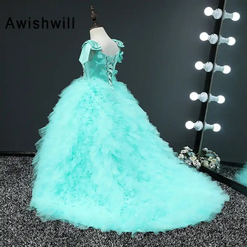 flower girl dresses turquoise