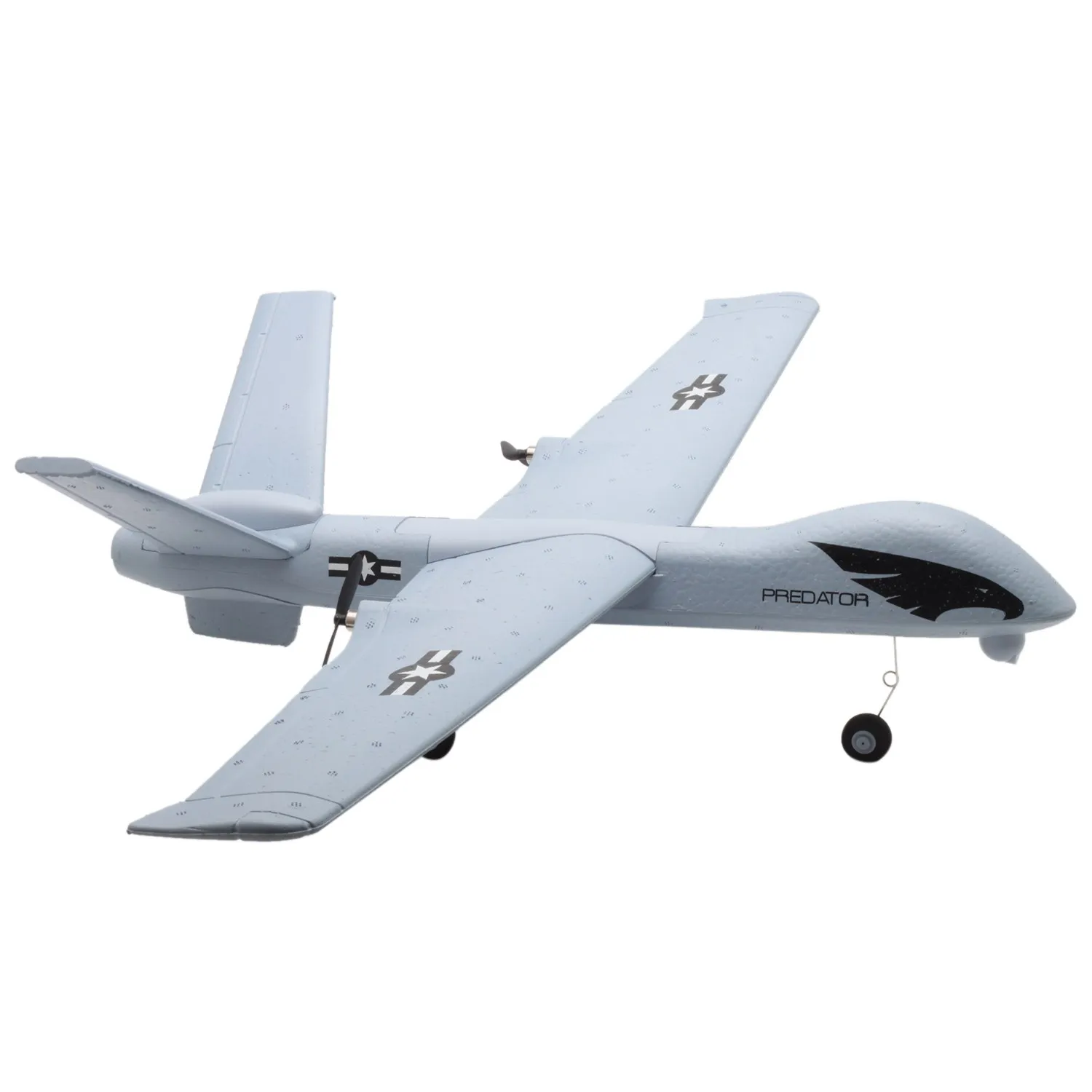 Z51 Хищник 660 мм размах крыльев 2,4G 2CH планер RC Самолет RTF встроенный DIY США - Цвет: White