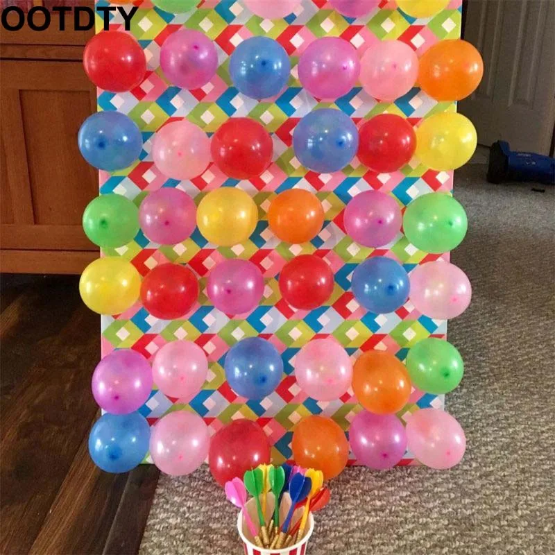 

Carnival Games Darts Balloons, 500Pcs Circus Decorations Christmas Balloons with 12Pcs Darts for Carnival Party Supplies