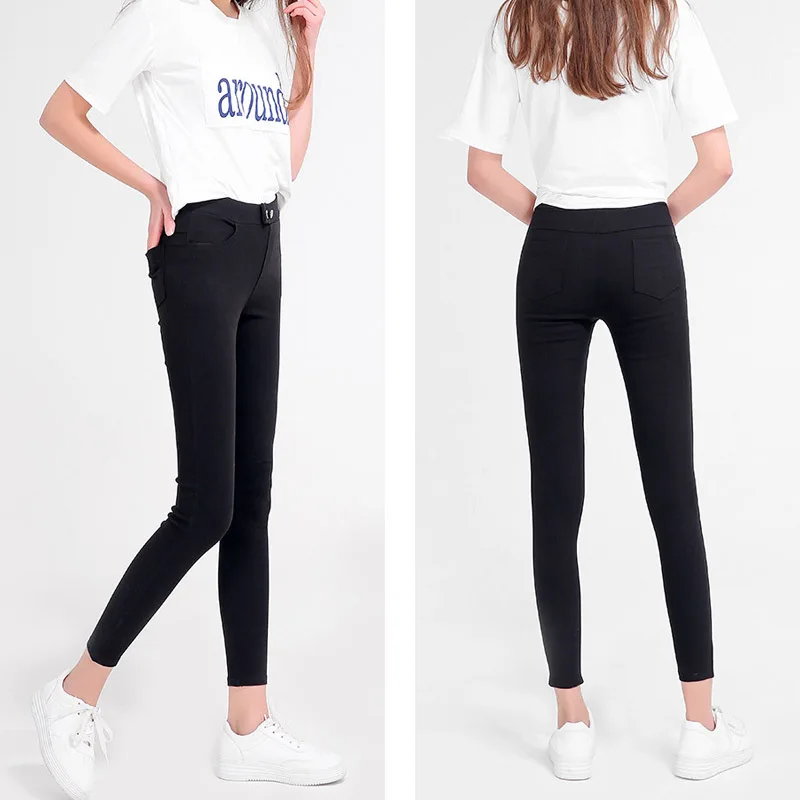 Ms. wearing a rich section in spring and summer. High-elastic button mid-rise leggings. Pocket plus high-grade magic pants. Ms. wearing a rich section in spring and summer. High-elastic button mid-rise leggings. Pocket plus high-grade magic pants.