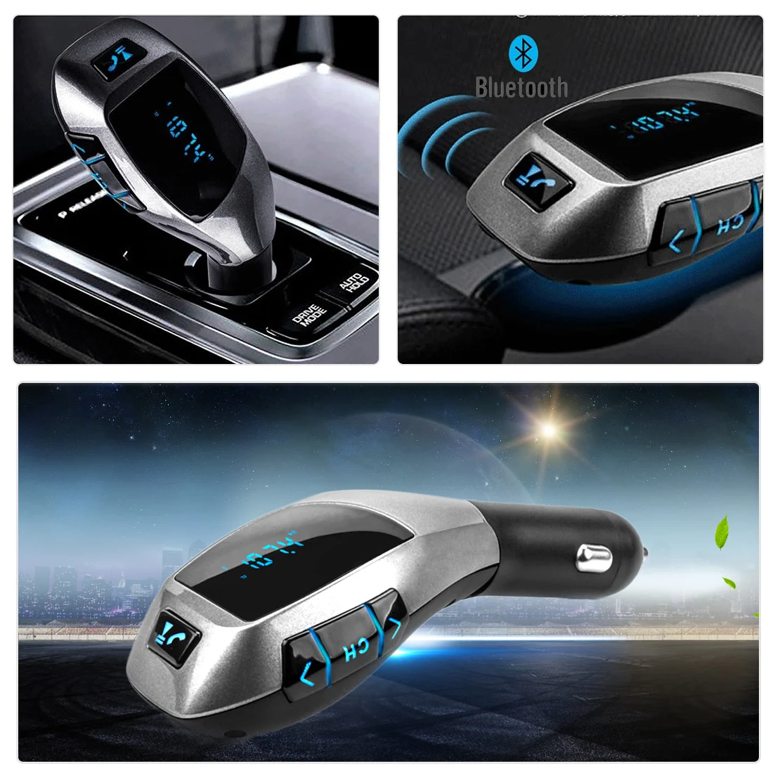 DWCX автомобильный беспроводной Bluetooth X5 Комплект LCD MP3 плеер fm передатчик радио