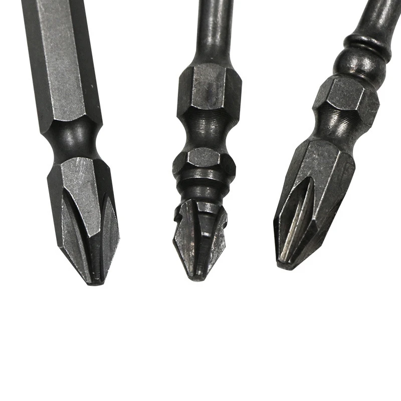 New S2 Alloy Steel 65MM 12G#14G Batch Double Head Cross Strong Magnetic Double-Knuckle Electric Screwdriver Bit Magnetizing - Image 4