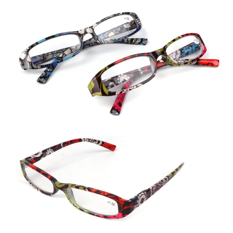 

Striped Reading Glasses Presbyopia Resin Lens Eyeglasses With Bag +1.0~+4.0