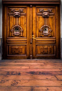 

Laeacco Old House Wooden Door Floor Baby Portrait Photographic Backgrounds Customized Photography Backdrops For Photo Studio