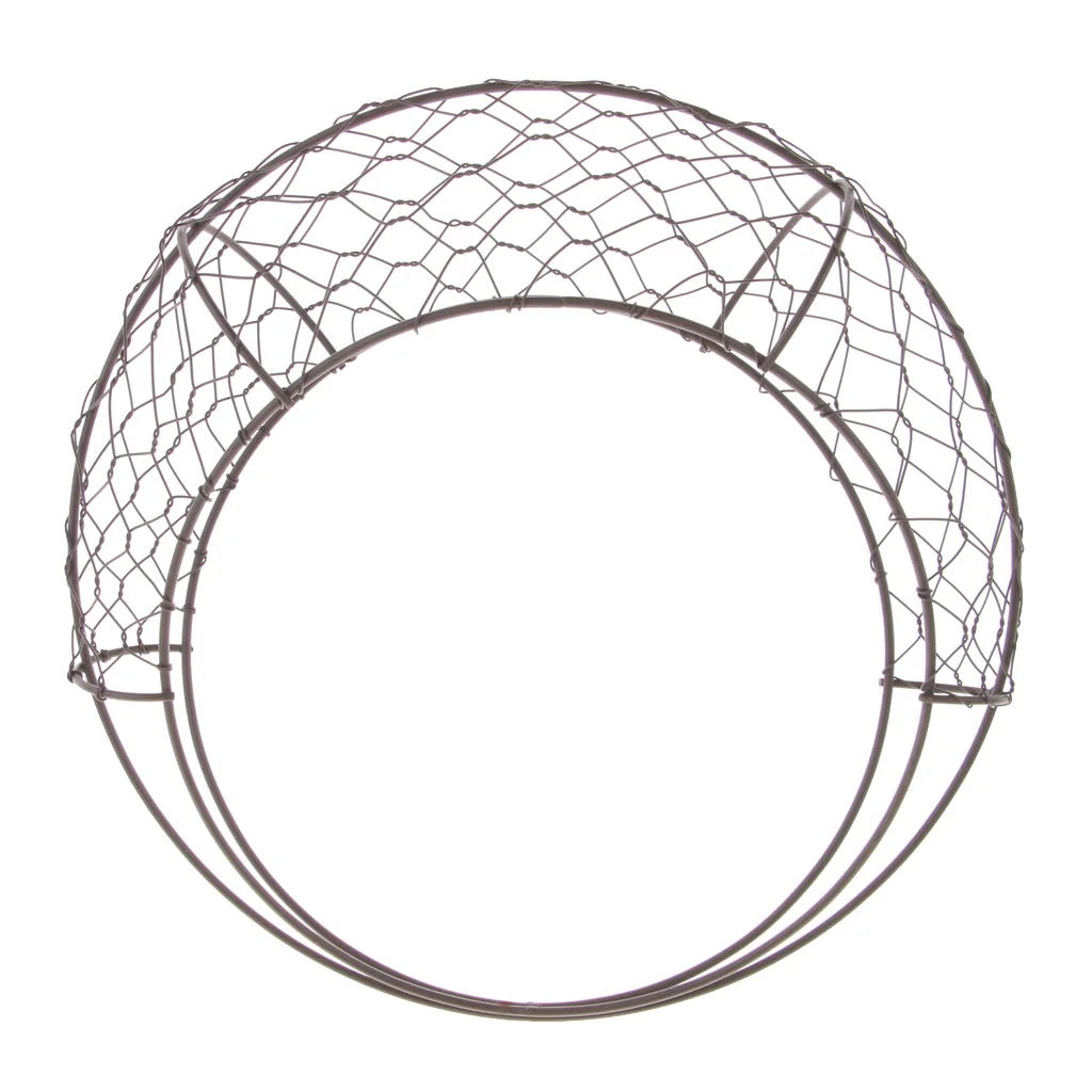 MagiDeal 28cm Retro Iron Moon Shape Succulent Pot Metal Hanging Planter Plant Holder Flower Pots for Indoors Gardens Patios