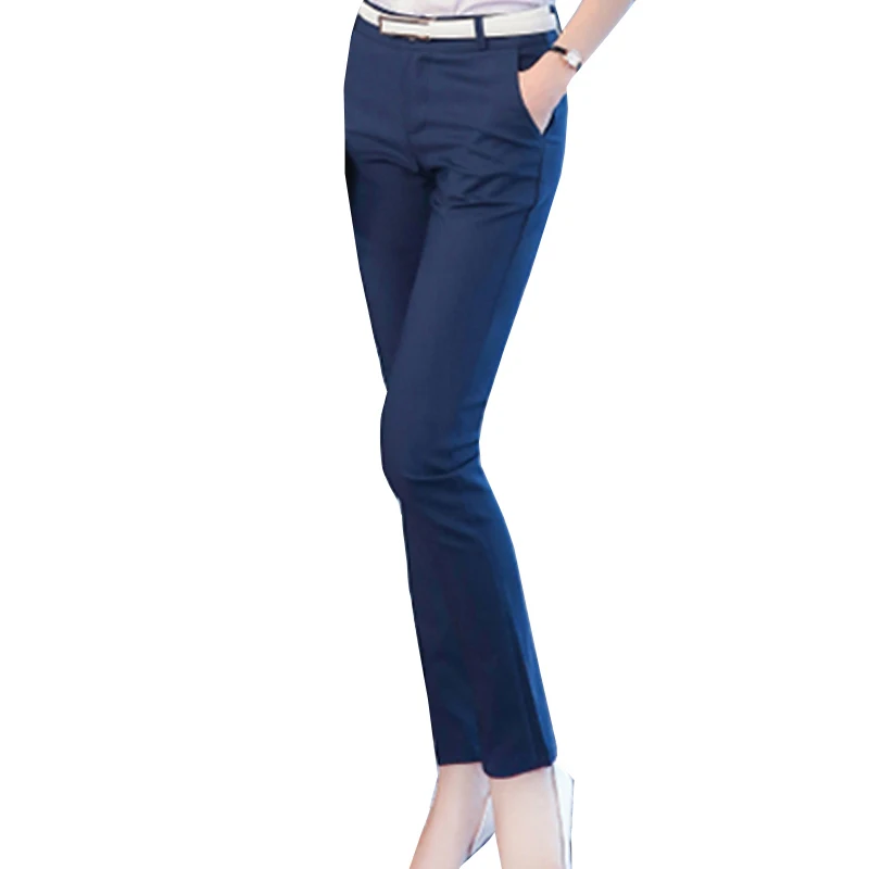Fashion (navy)New Formal High Waist Pencil Pants Women Casual Oversized 4xl  Korean Office Pantalones Slim OL Candy Color Capris Trousers DOU @ Best  Price Online