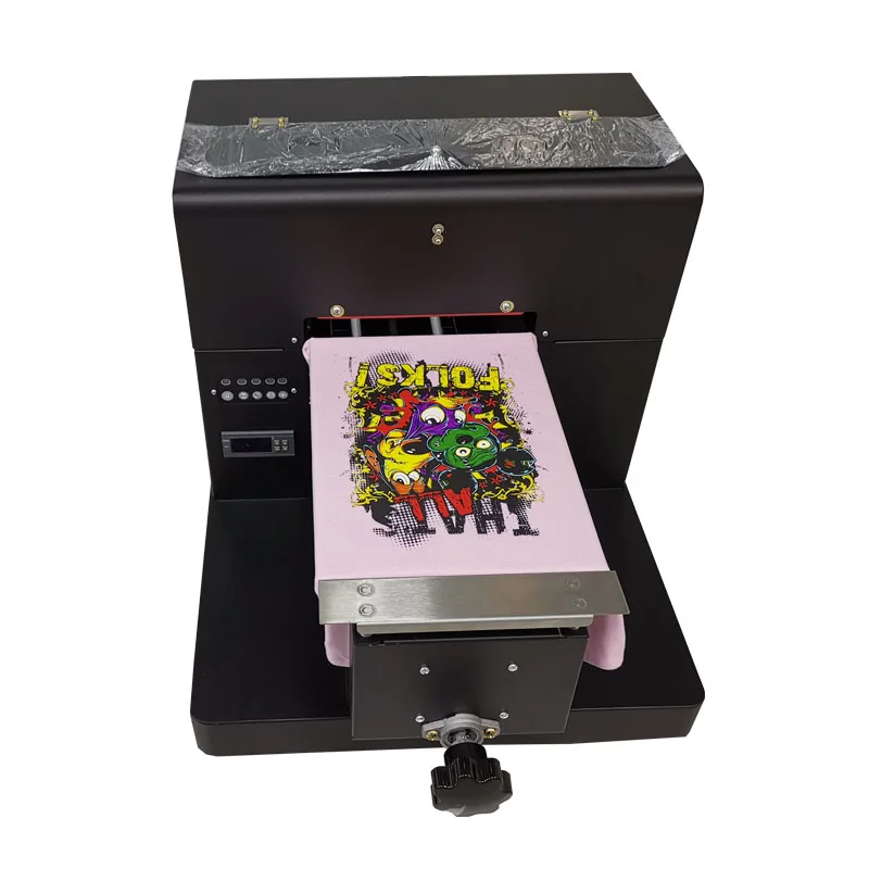  DTG garment A4 size T-Shirt Printer Dark Color garment Print Machine